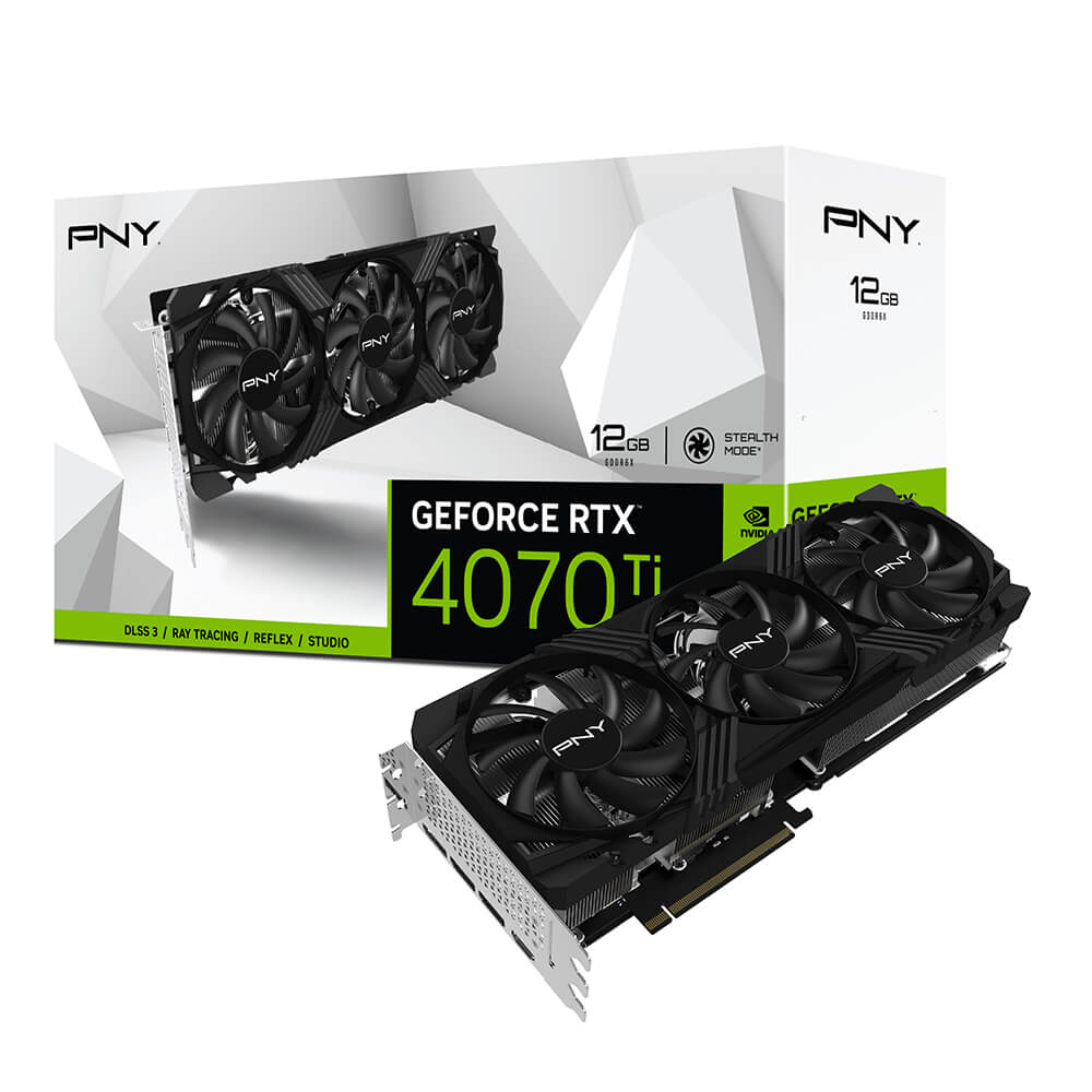 PNY NVIDIA GeForce RTX 4070 Ti 12GB GDDR6X Verto Gaming Triple Fan 3x DP 1x HDMI 2.1