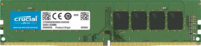 Crucial 16GB (1x16GB) DDR4 UDIMM 3200MHz CL22 1.2V Unbuffered Desktop PC Memory RAM ~CT16G4DFS8266